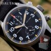 Baltany Quartz Military Chronograph S5033  Stainless Steel 39mm Case Fabric Strap 100M Waterproof VK61 Multifunction Watches